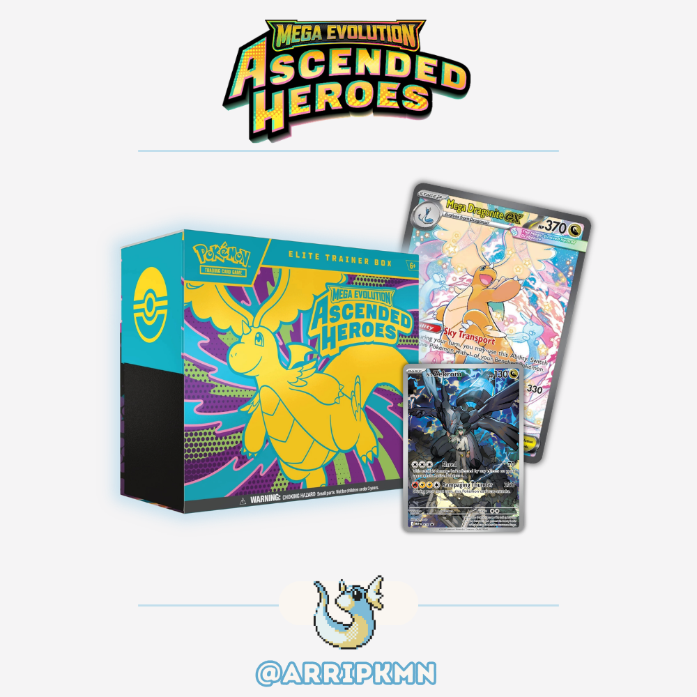 Pokémon Mega Evolution Ascended Heroes - Elite Trainer Box