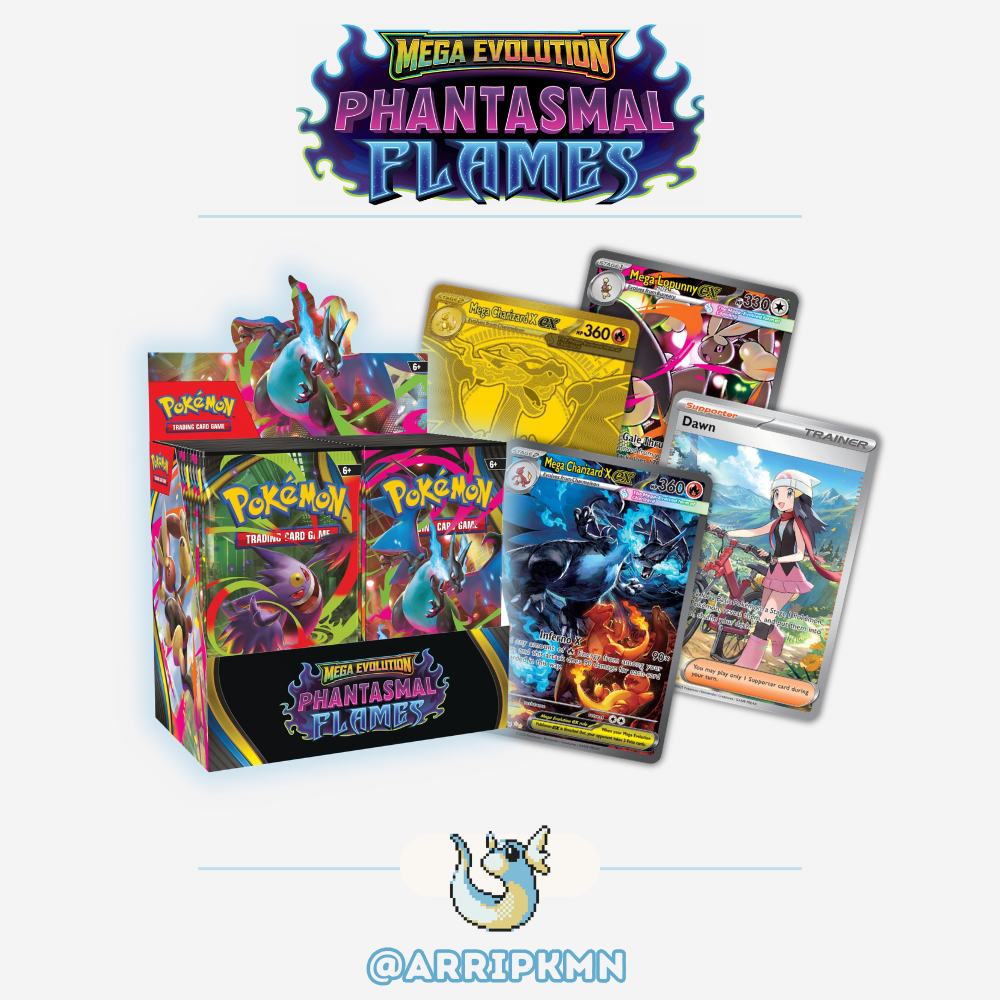 Pokémon Mega Evolution Phantasmal Flames - Booster Box