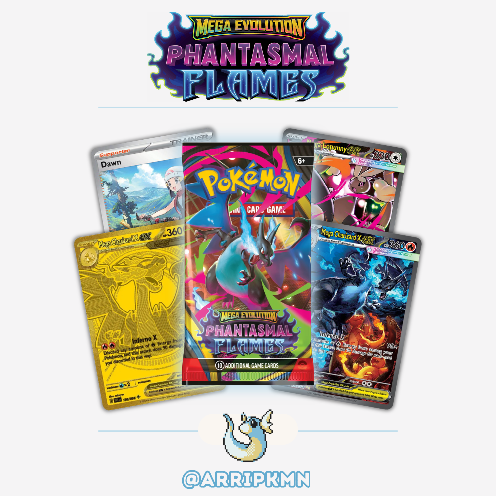 Pokémon Mega Evolution Phantasmal Flames - Booster Pack