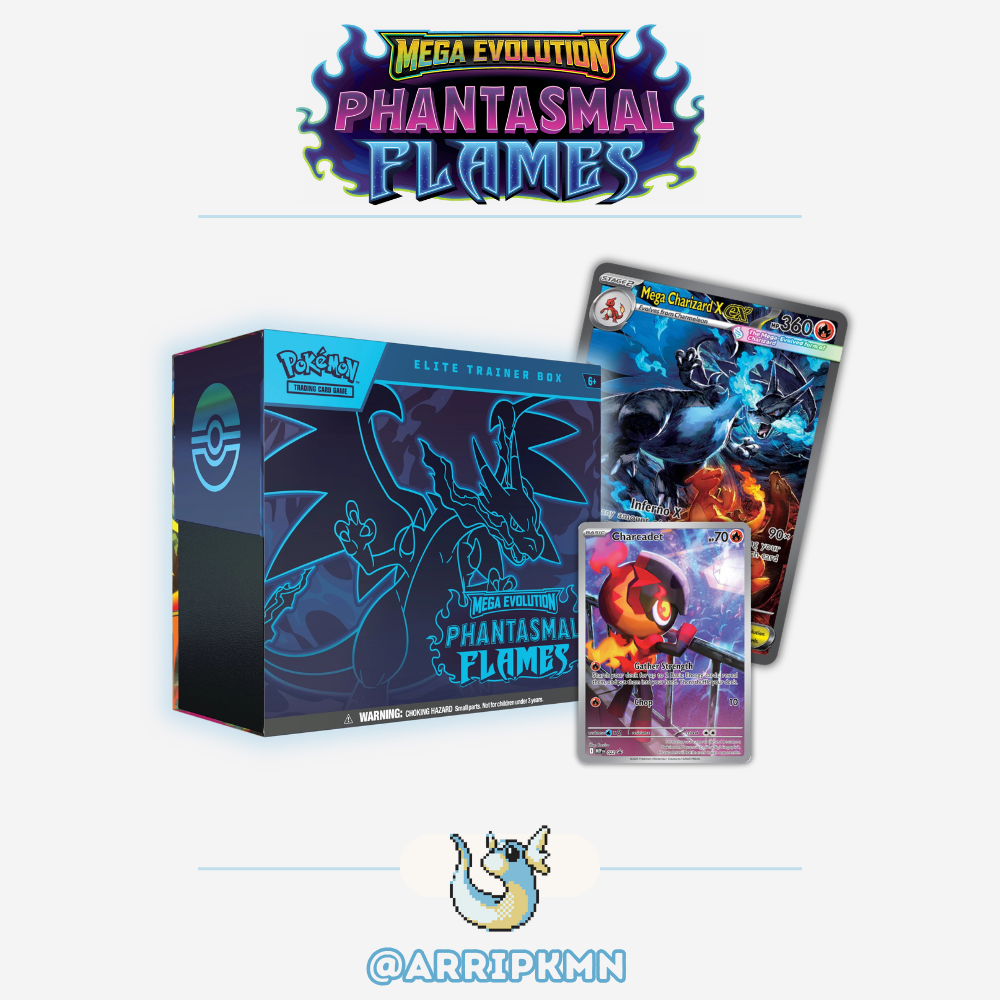 Pokémon Mega Evolution Phantasmal Flames - Elite Trainer Box