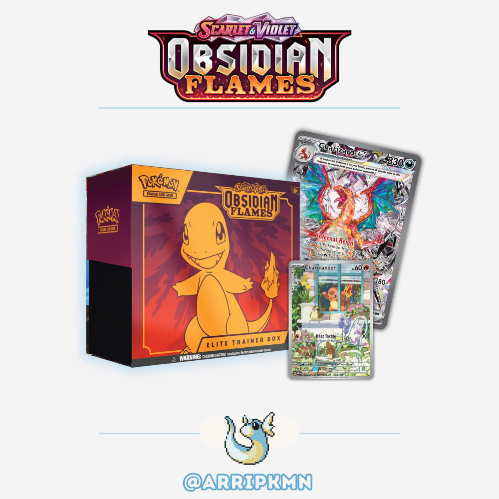 Pokémon Scarlet & Violet Obsidian Flames - Elite Trainer Box