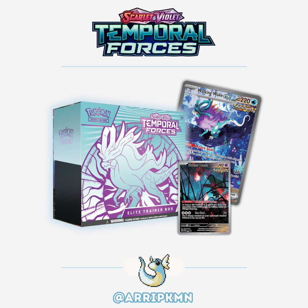 Pokémon Scarlet & Violet Temporal Forces - Elite Trainer Box [Walking Wake]