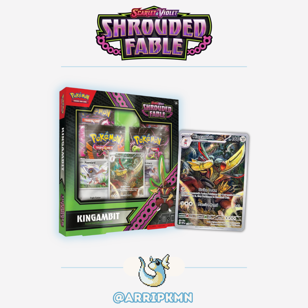 Pokémon Scarlet & Violet Shrouded Fable - Kingambit Illustration Collection